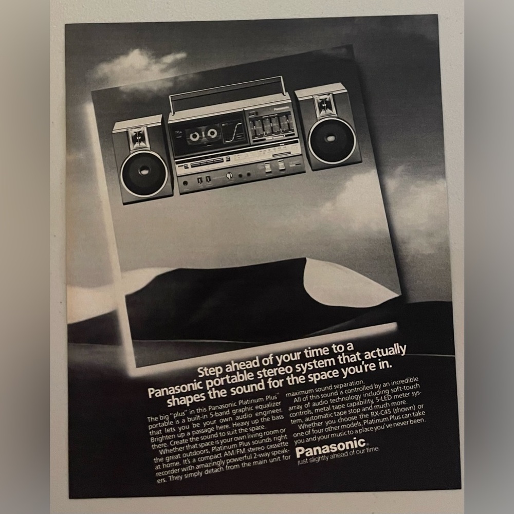 Panasonic 1983  Magazine Advertisement